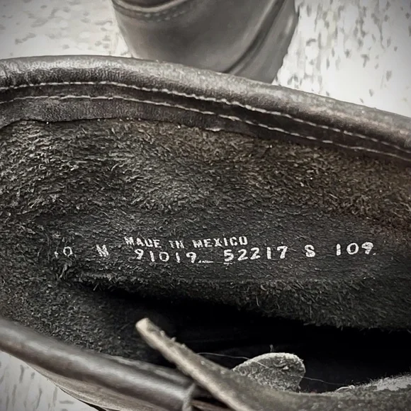 Men’s Harley Davidson Black Leather Motorcycle Biker Boots Moto Buckle - Picture 5 of 6